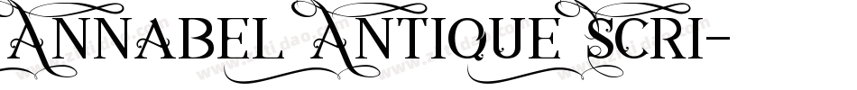 Annabel Antique Scri字体转换
